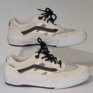 COPY - Vans Skateboarding Wayvee All White Wavy Mesh Sneakers Mens Size 7 No Box